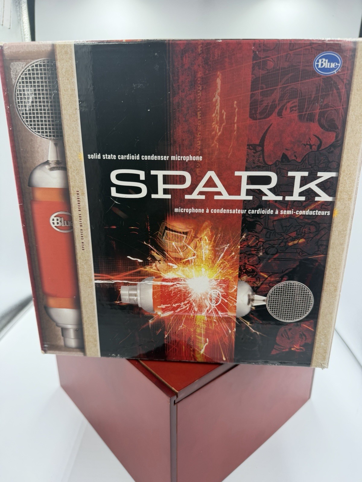 Blue Spark Large Diaphragm Cardioid Condenser XLR Mic w/ Integrated Pop Filter