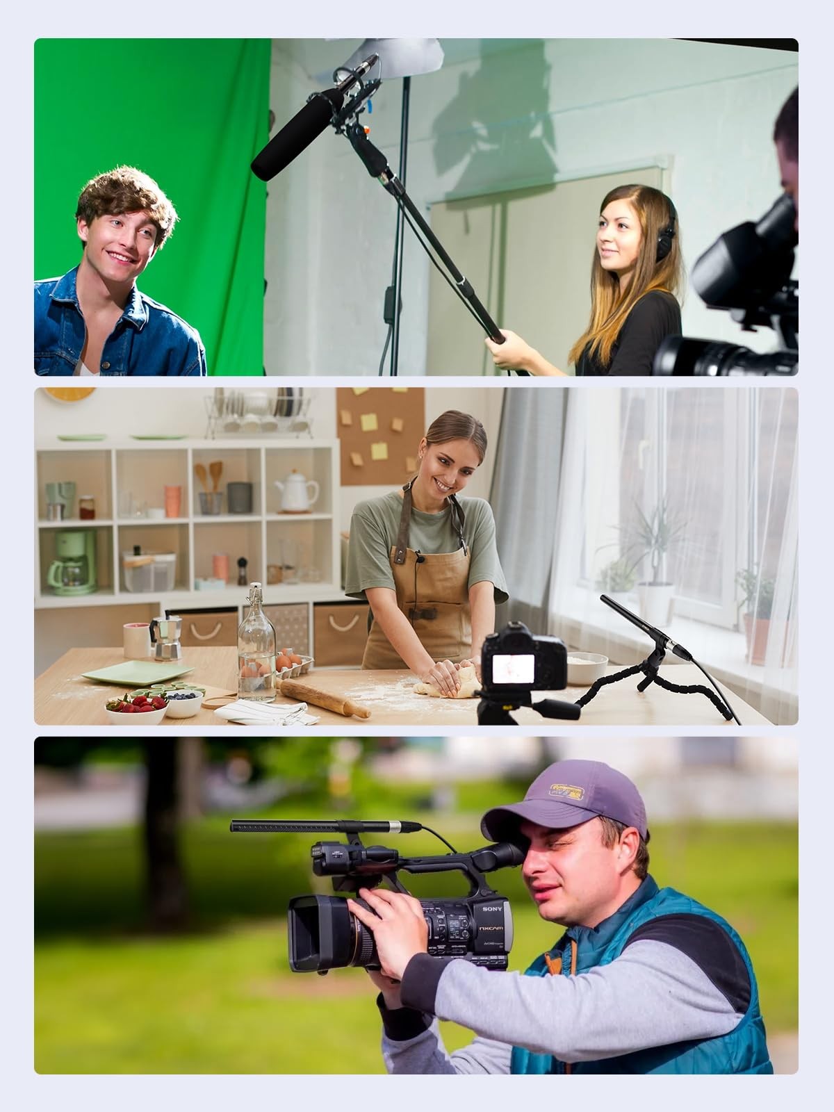 XLR Shotgun Microphone for DSLR, Camcorder, PC & Smartphone Video Recording