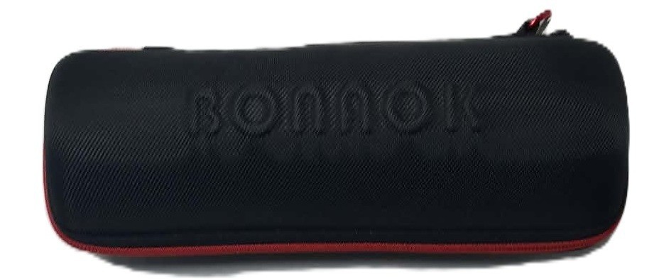 Bonrok Q37 Wireless Karaoke Microphone with case and charger. Black and Gold