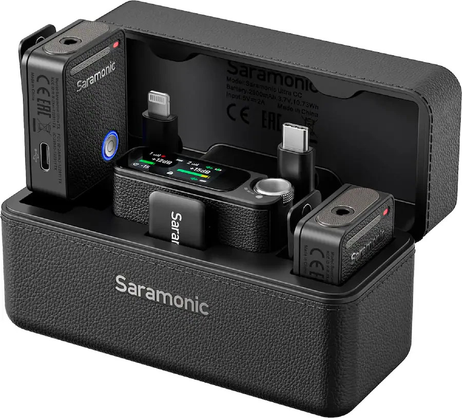 Saramonic Ultra 2-Person Universal Wireless Mic w/32-Bit Float Recording Black