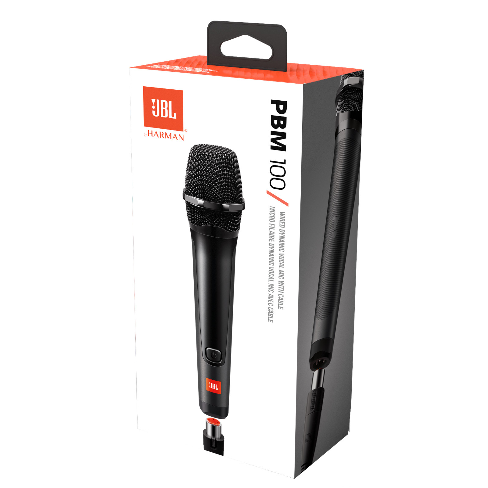 JBL PBM100 Wired Microphone, Wired Dynamic Vocal Mic with Cable