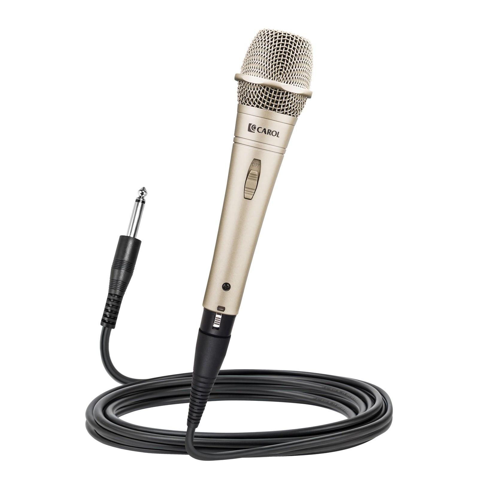 Edur-916S Golden XLR Wired Vocal Microphone for Singing－Supercardioid