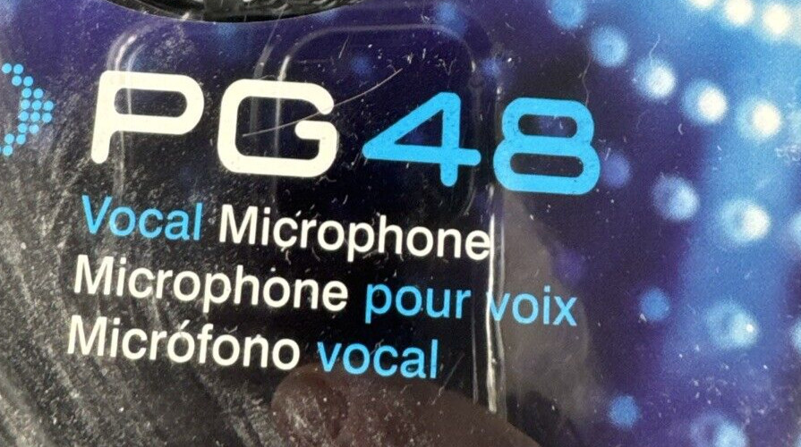 Shure Performance Gear Microphone Dynamic Cardioid PG 48 15ft Cable New Sealed