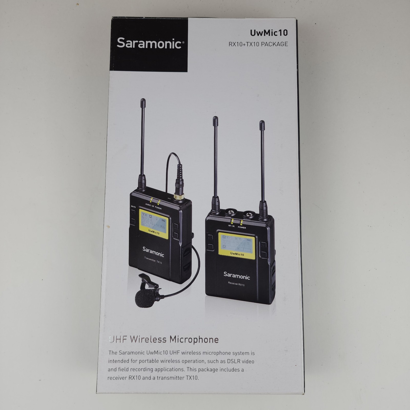 Saramonic UwMic10 UHF Wireless Lavalier Mic System RX10 TX10 96Ch Complete