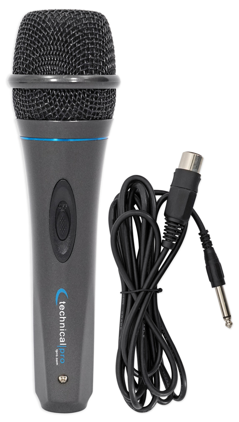 Technical Pro MK75 Karaoke DJ Wired Microphone Mic w/ 10 ft. XLR to 1/4″ Cable