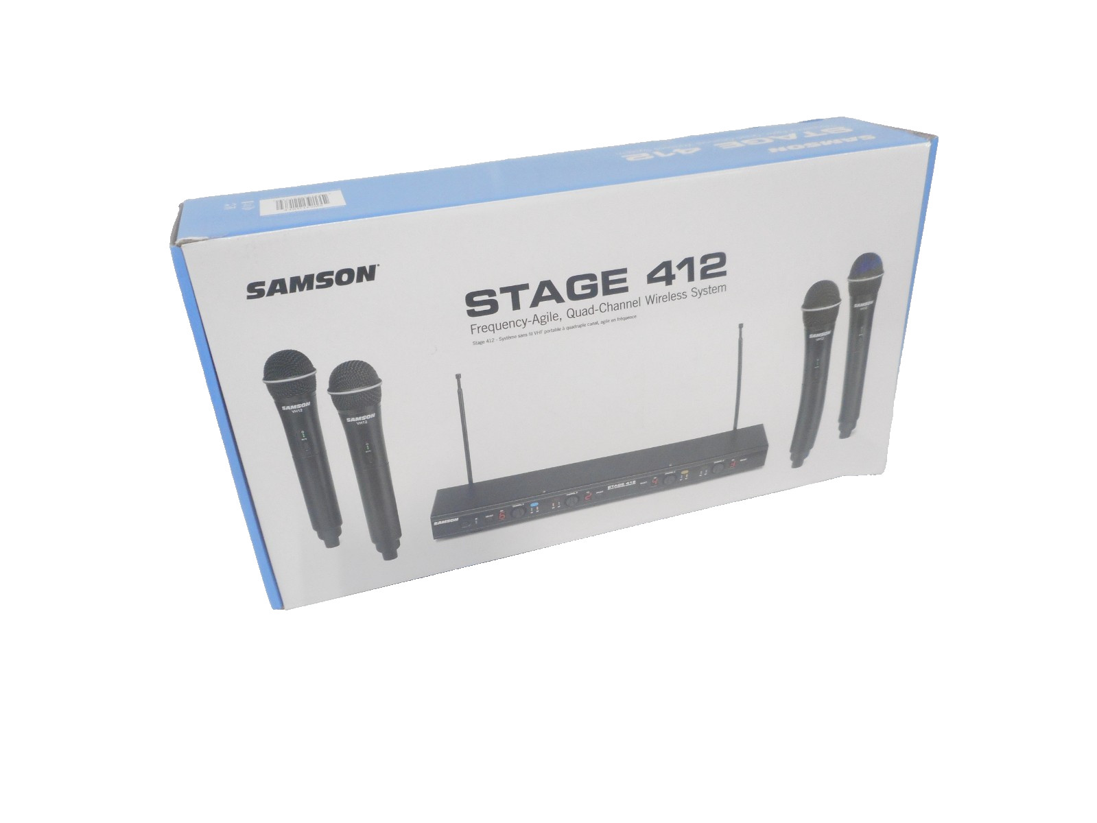 Samson Stage 412 SWS412HH-E Quad-Channel Handheld VHF Wireless Microphone System