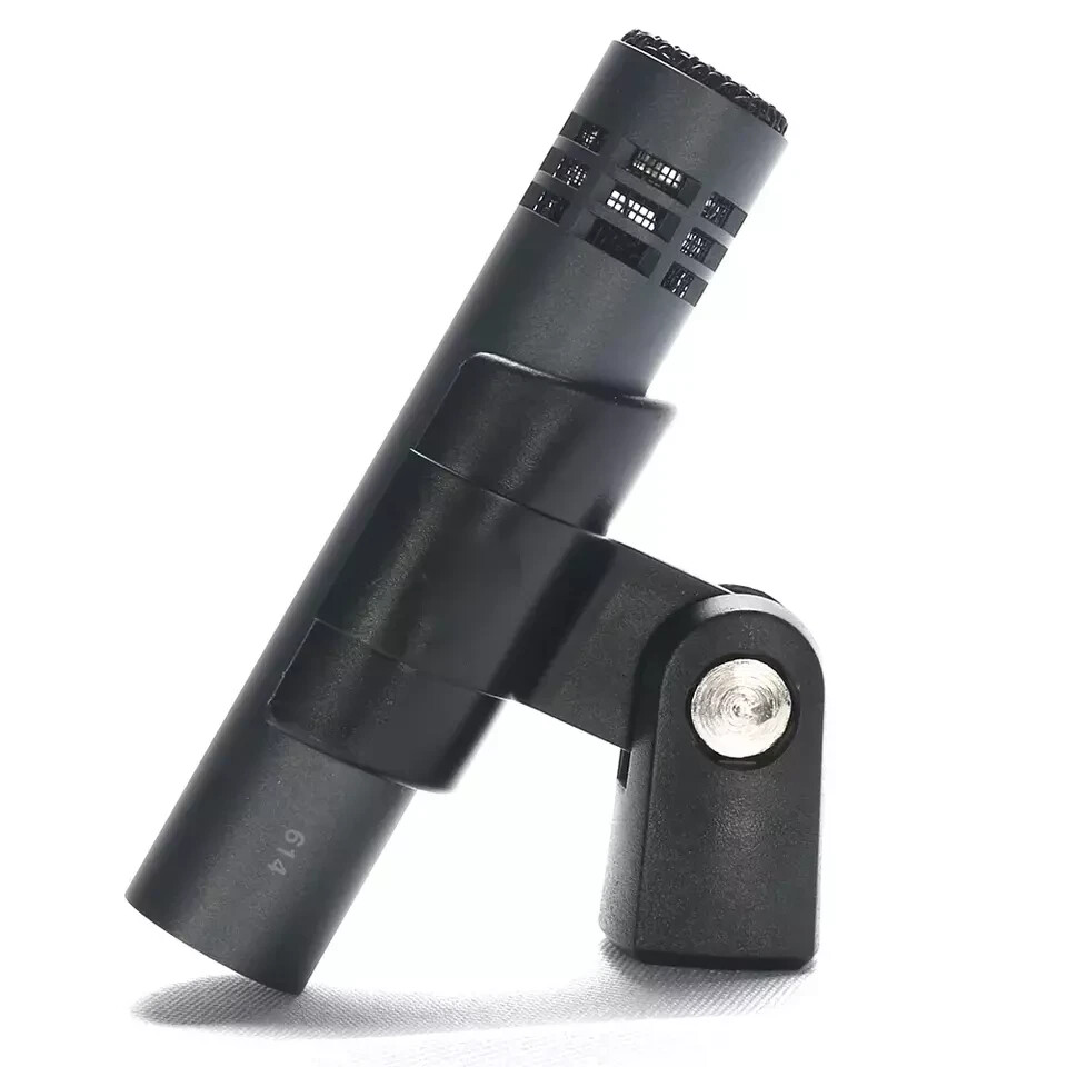 E614 Condenser Instrument Microphone with Clamp Mount Cardioid Mic for E614 Dru