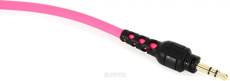 Rode Rode NTH-100 3.5mm to 3.5mm TRS Cable – 7.9-foot, Pink