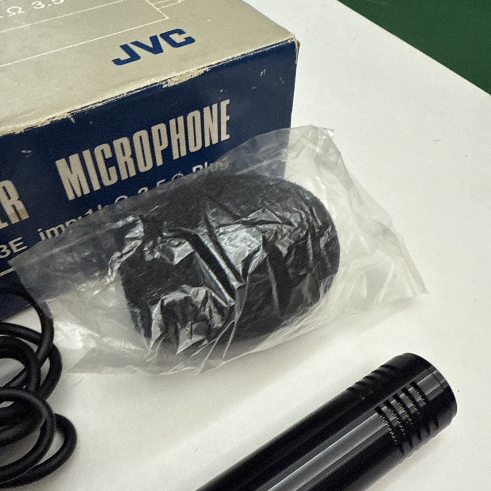 JVC Electret Condenser Stereo Microphone Model MU-203E – IMP 1k – Excellent