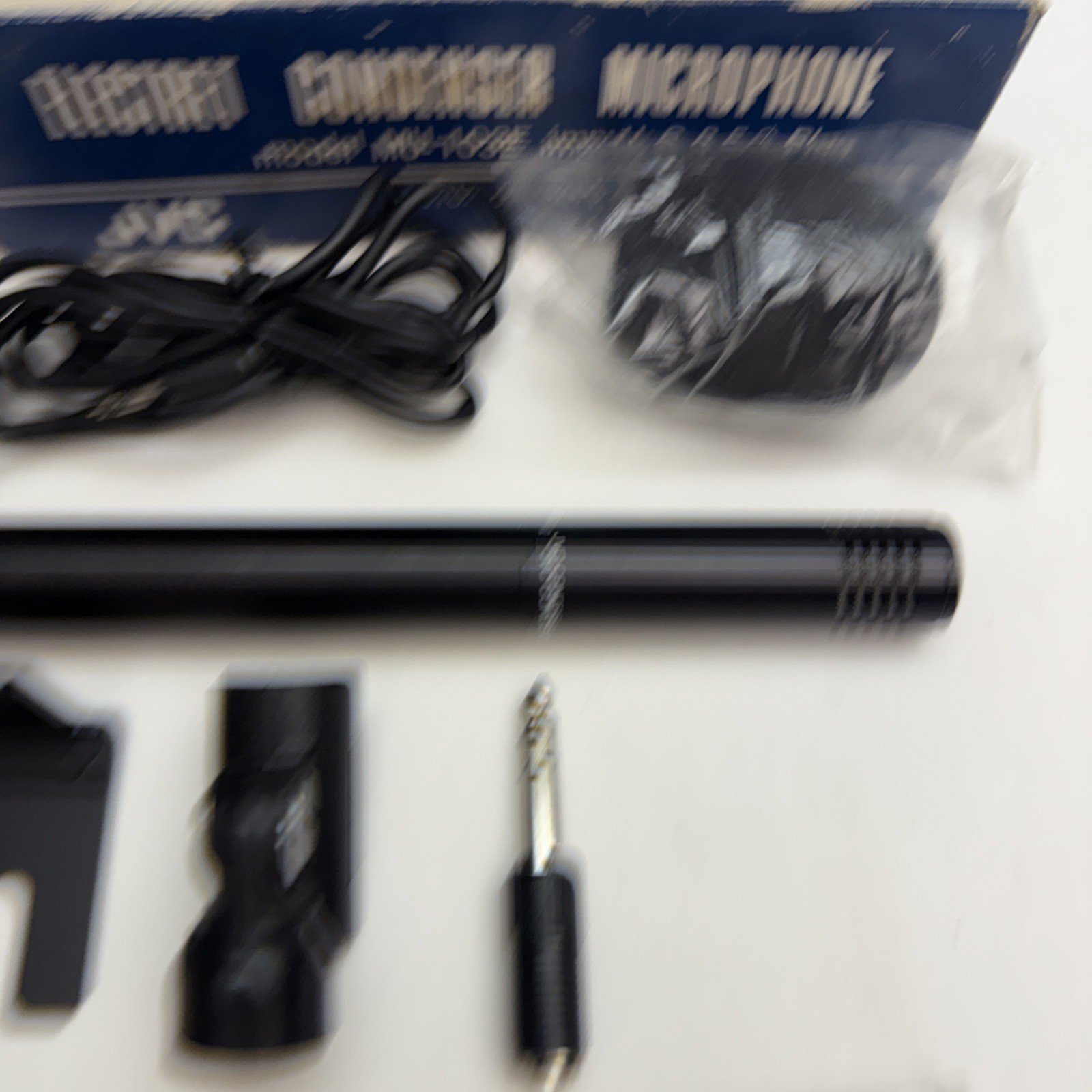 JVC Electret Condenser Stereo Microphone Model MU-203E – IMP 1k – Excellent