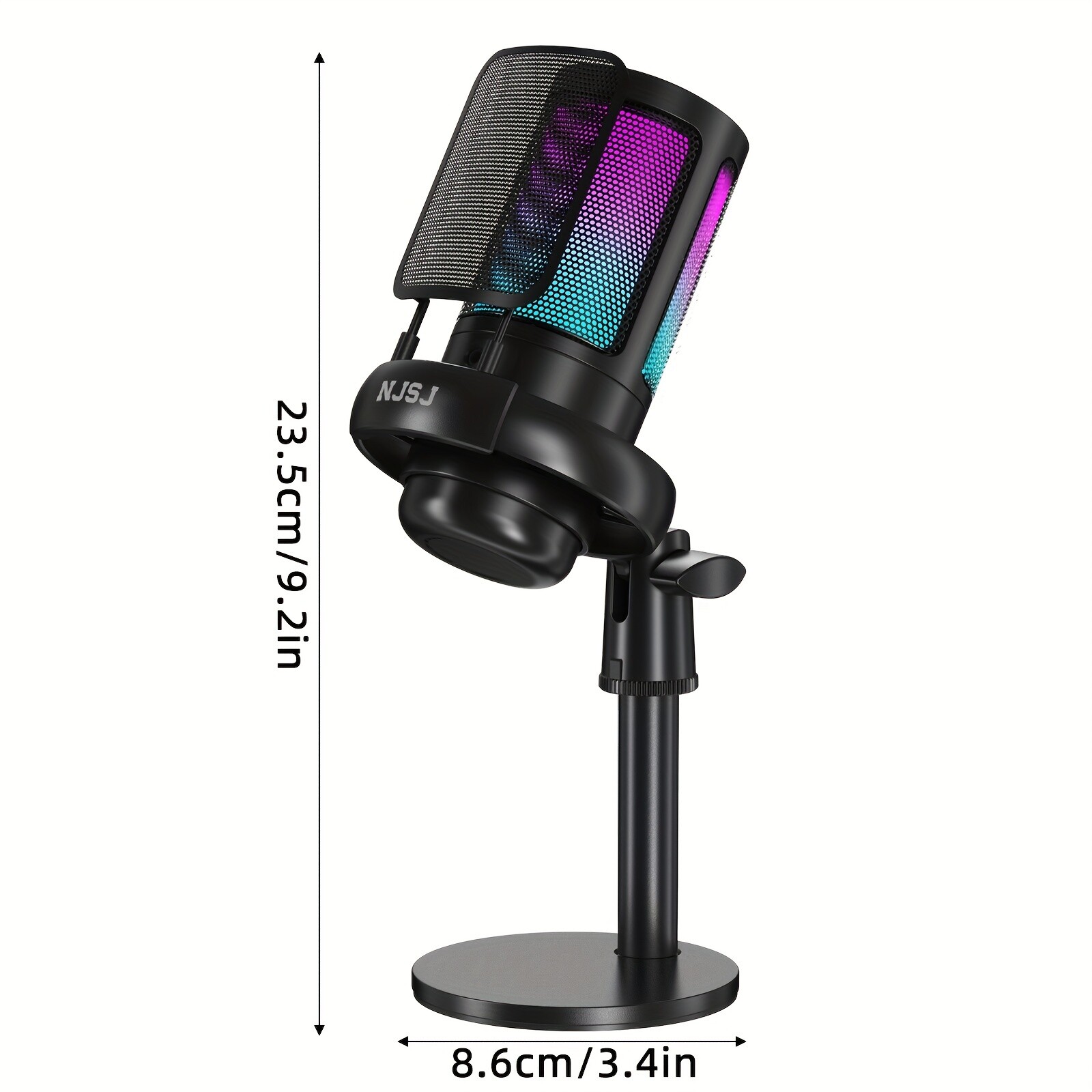 Professional Condenser Sound Podcast Studio Microphone For Laptop Calling Gaming
