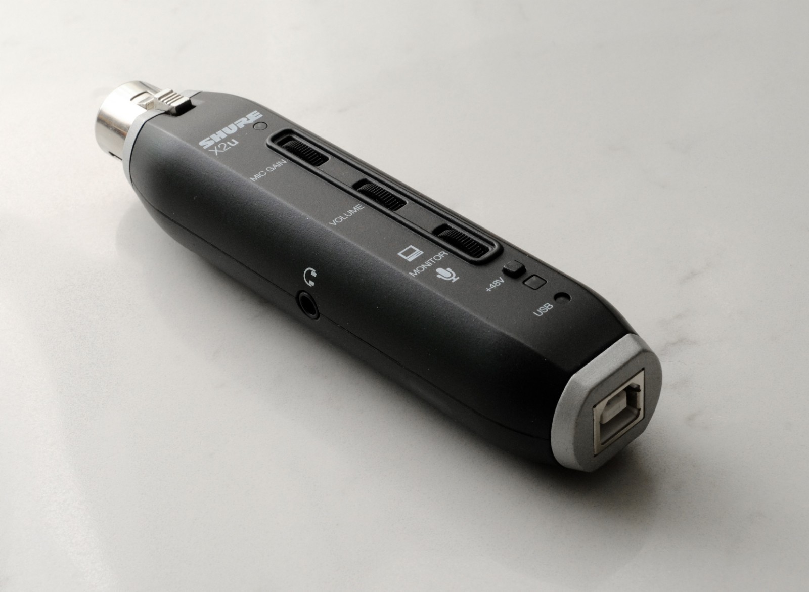 Shure X2U XLR USB Microphone Signal Adapter. Excellent Working.