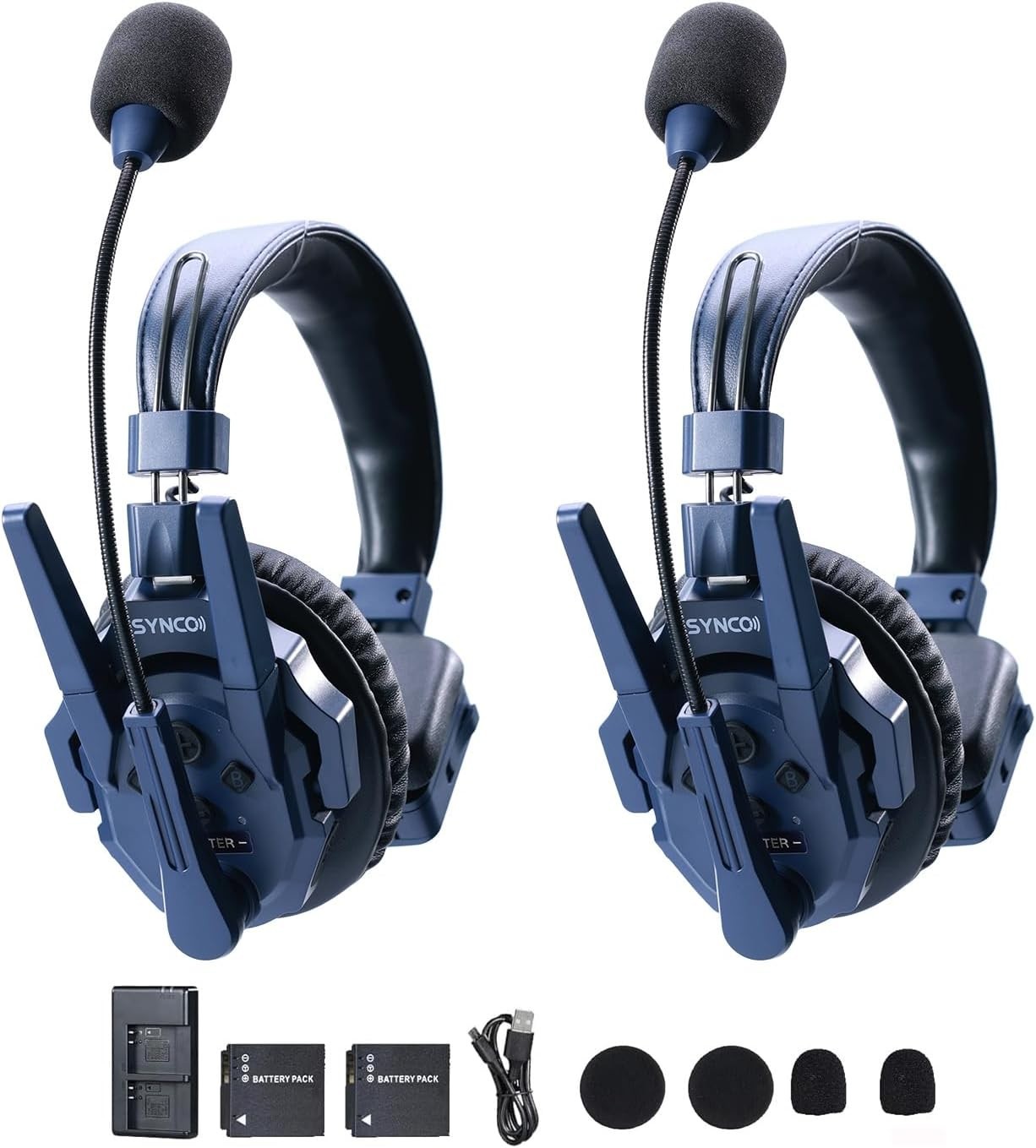 SYNCO XTALK Master 2 User Wireless Intercom Headset Noise Cancel 500m – NIB