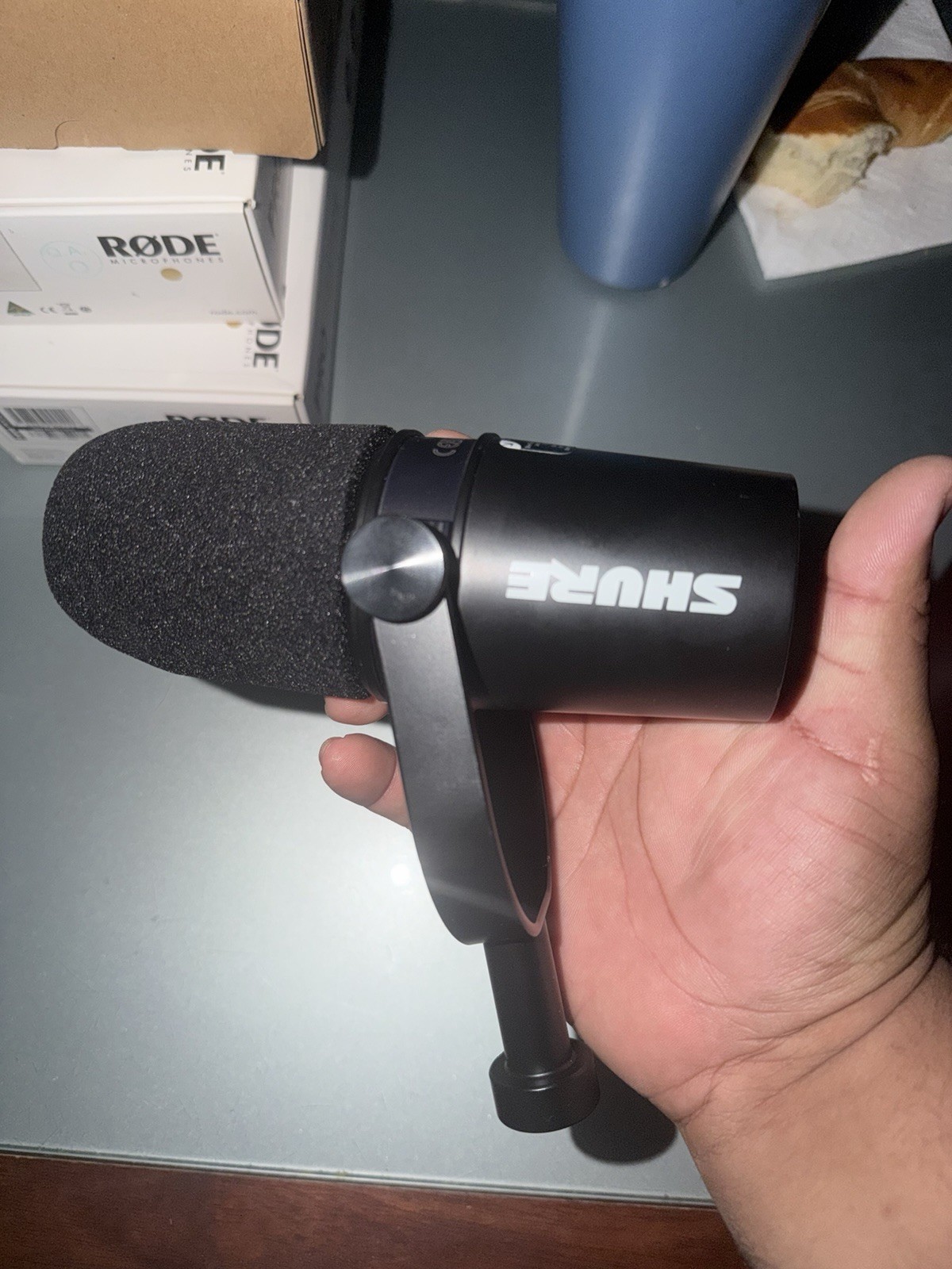 Shure MV7+ Dynamic Microphone Black USB-C XLR 3 Pin 3.5mm TRS Wired Professional