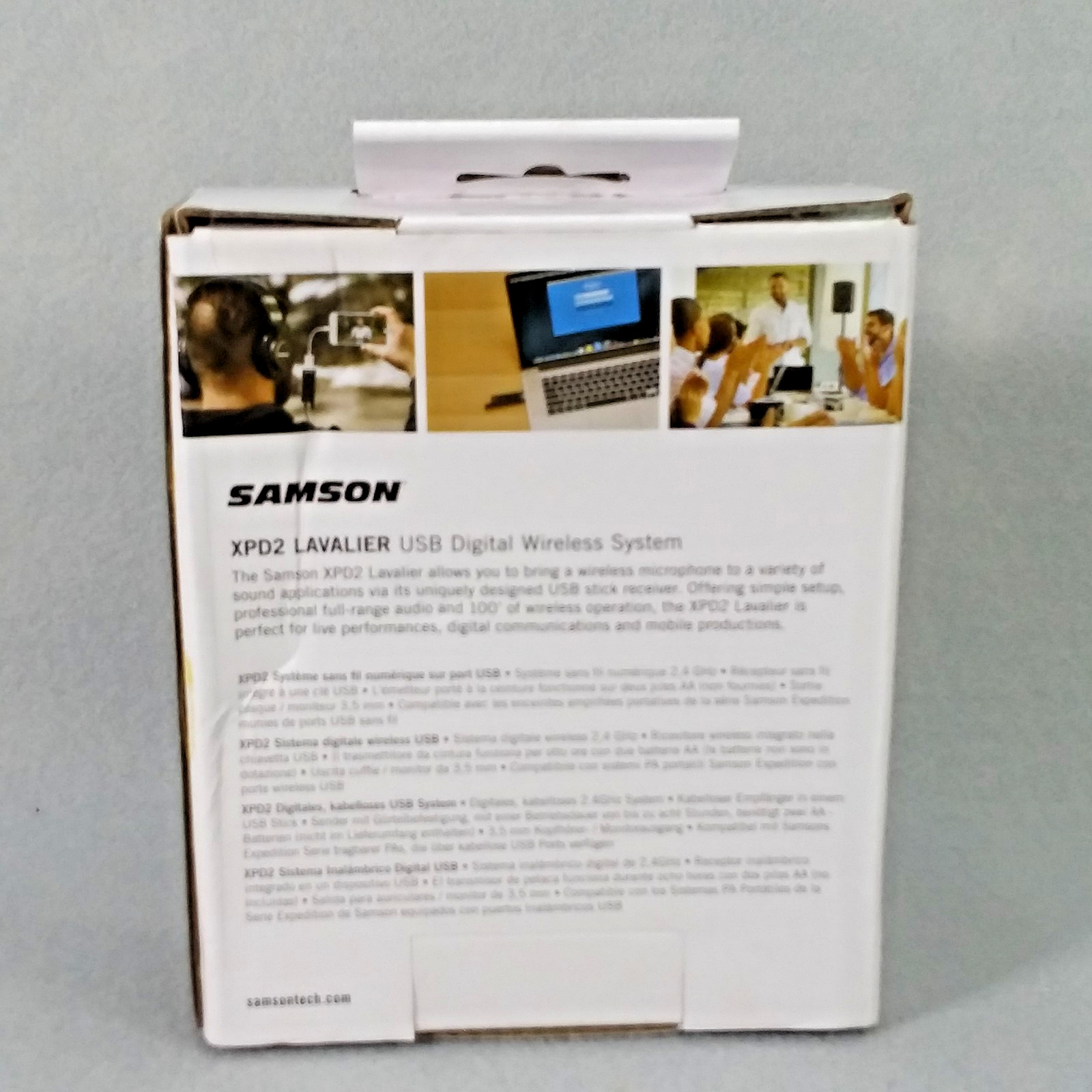 Samson XPD2 Lavalier USB Digital Wireless System SWXPD2BLM8 New In Box