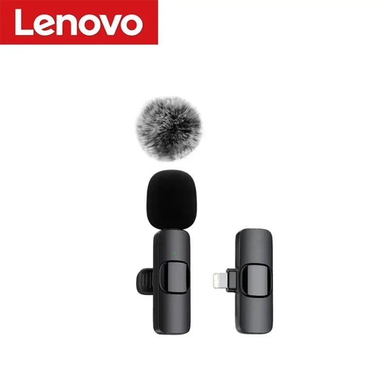 Wireless Lavalier Microphone iPhone Android USB-C Clip Mic Live Streaming Video