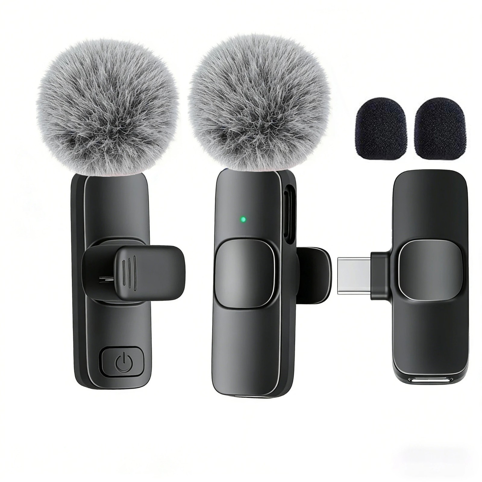 Type-C Port Professional Wireless Lavalier Microphone for Smartphones