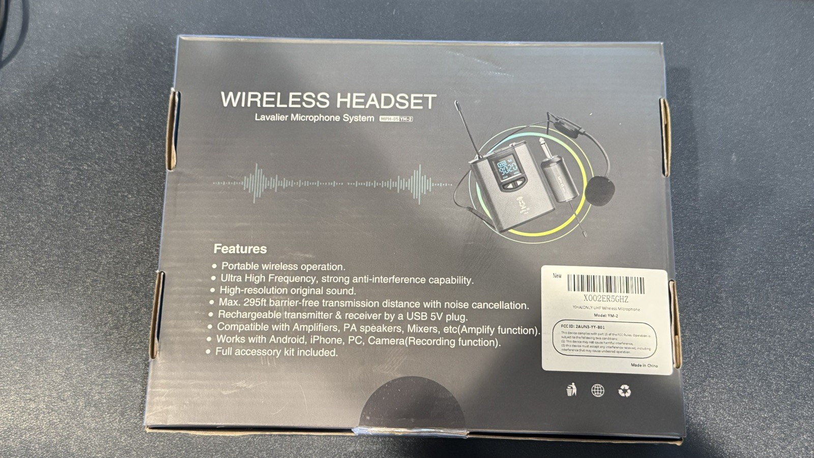 Wireless Headset MPH-05 YM-2 Lavalier Microphone System