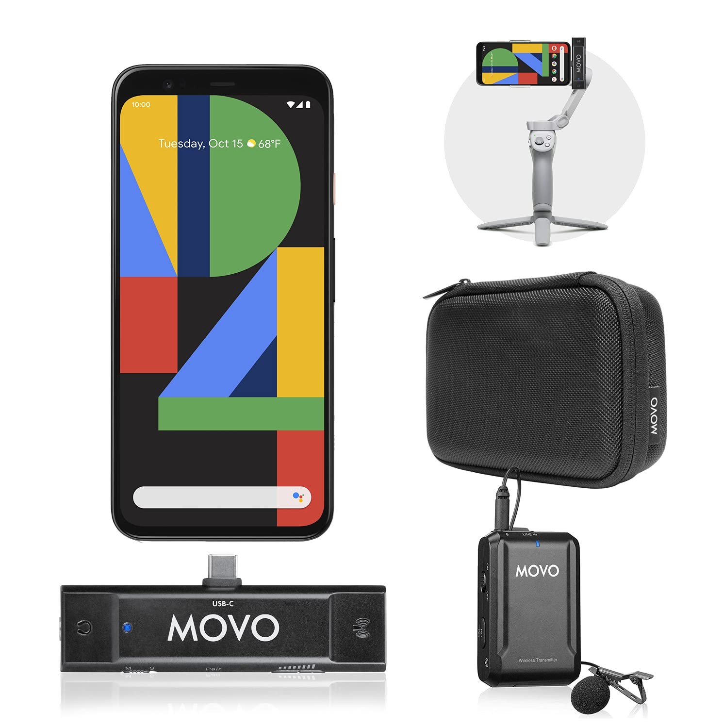movo Edge-UC USB Type-C Wireless Lavalier Microphone System