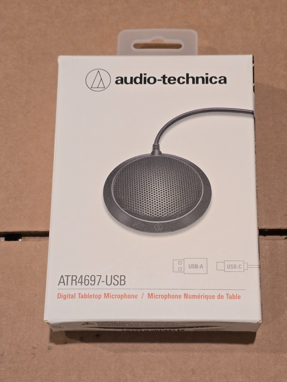 Audio-Technica ATR4697-USB Omnidirectional Boundary Microphone Tabletop Open Box