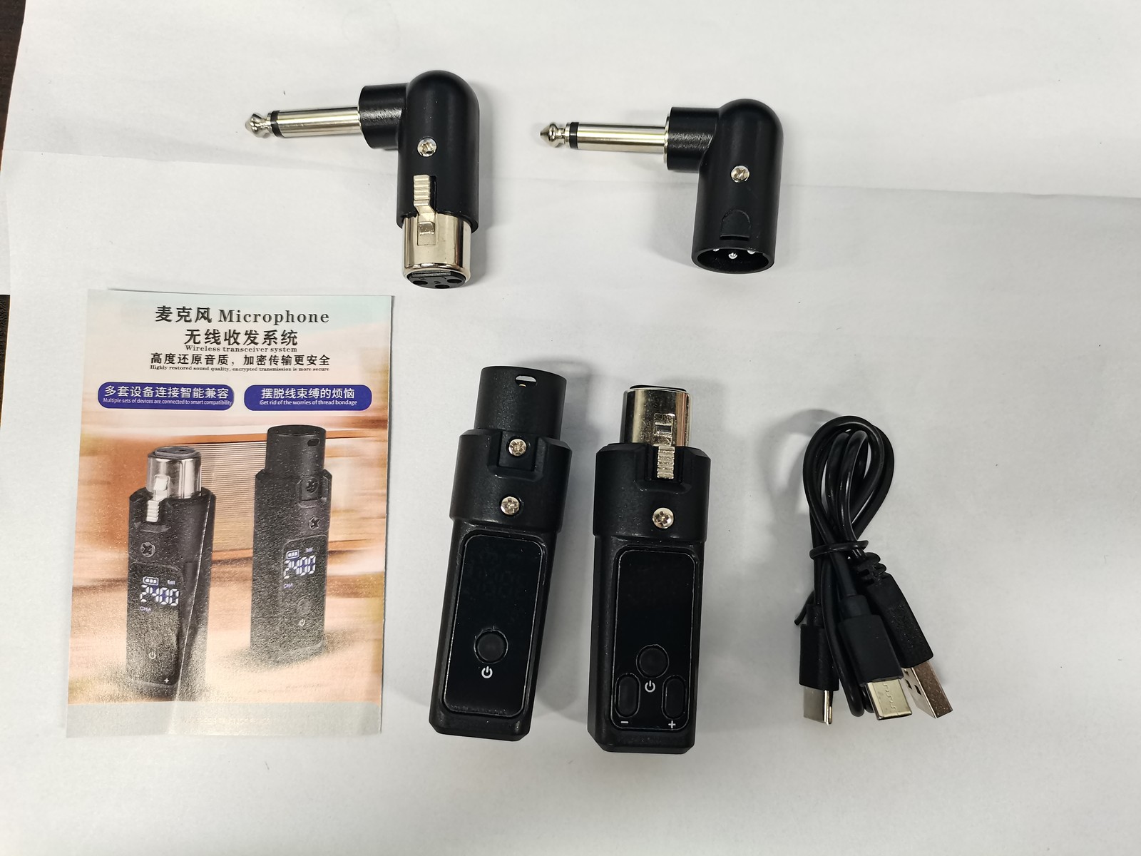 2.4G Microphone Wireless Xlr Transmitter And Receiver Rechargeable OUTW
