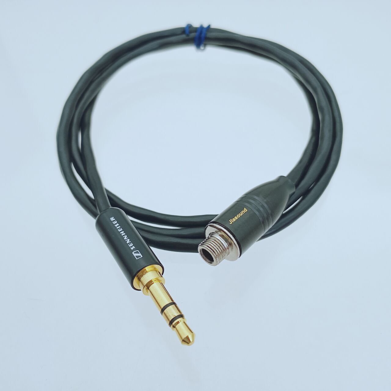 3.5mm TRS Jack Plug For Sennheiser to 3.5mm Female Jack Lock Extension Cable