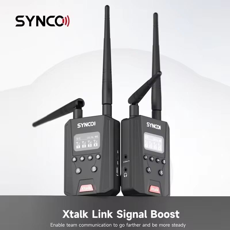 SYNCO Xtalk Link Signal Boost 2300ft for Xtalk Headset Wireless Intercom System