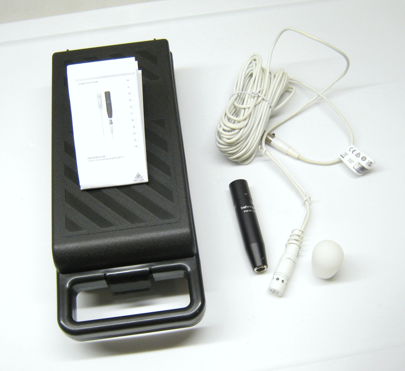 Behringer HM50 Premium Cardioid Unidirectional Condenser Hanging Mic White