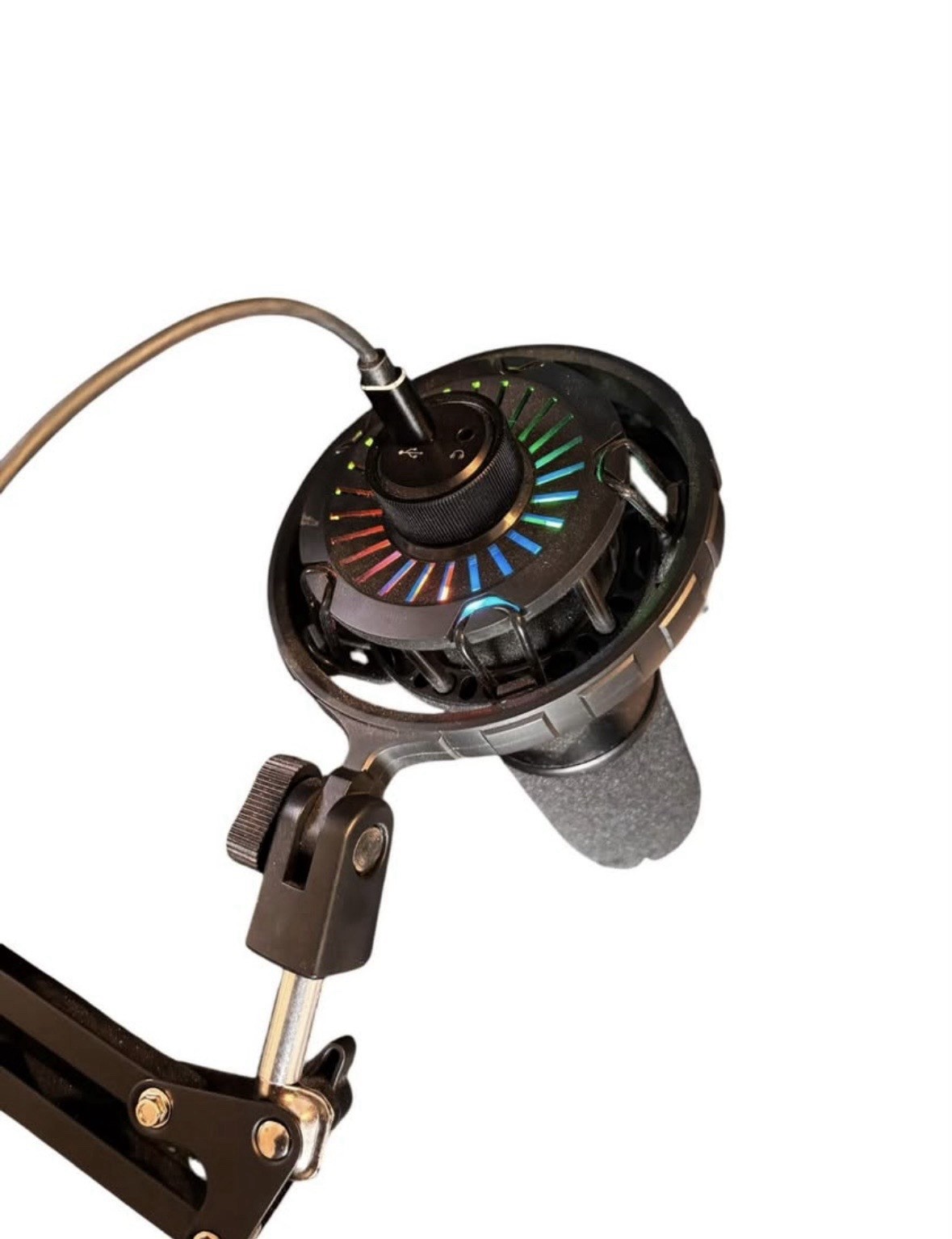 Fifine K658 USB Dynamic Microphone RGB Touch Mute Noise-Cancelling Black