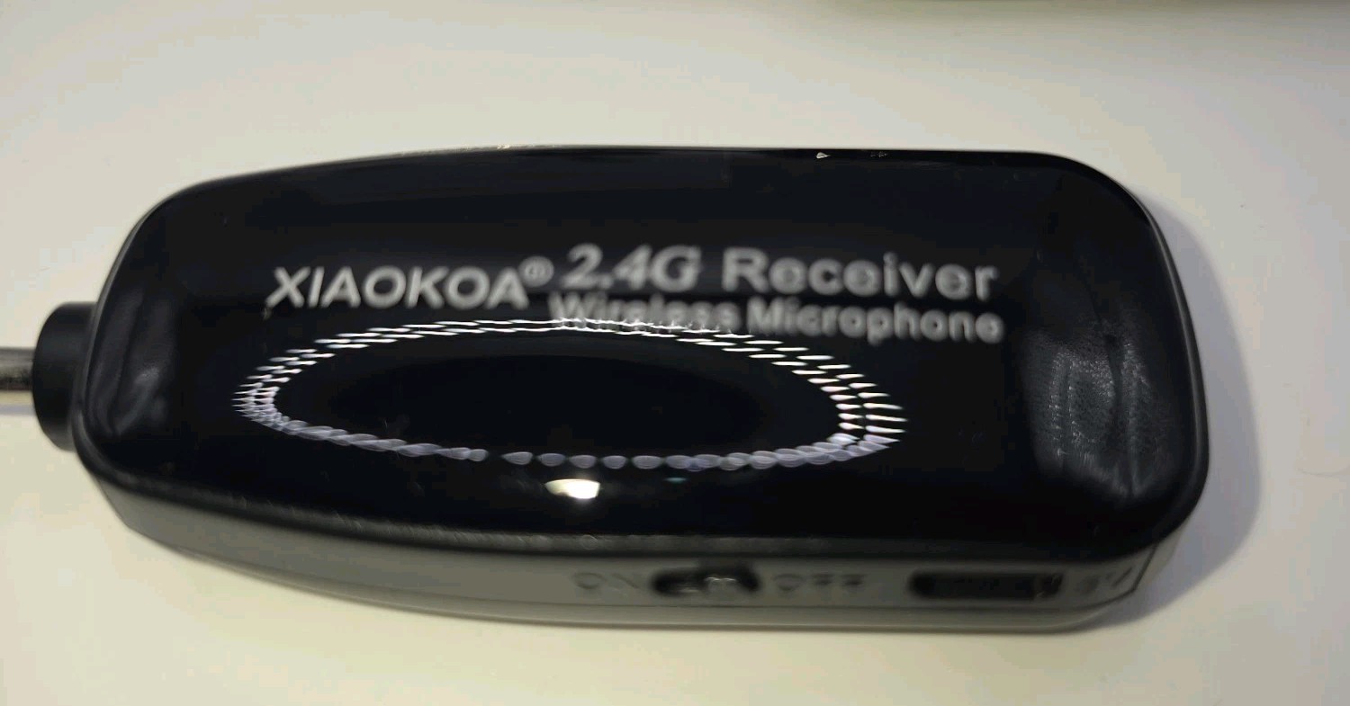 XIAOKOA 2.4G Wireless Microphone Headset, Dual Micro USB – Pre-Owned