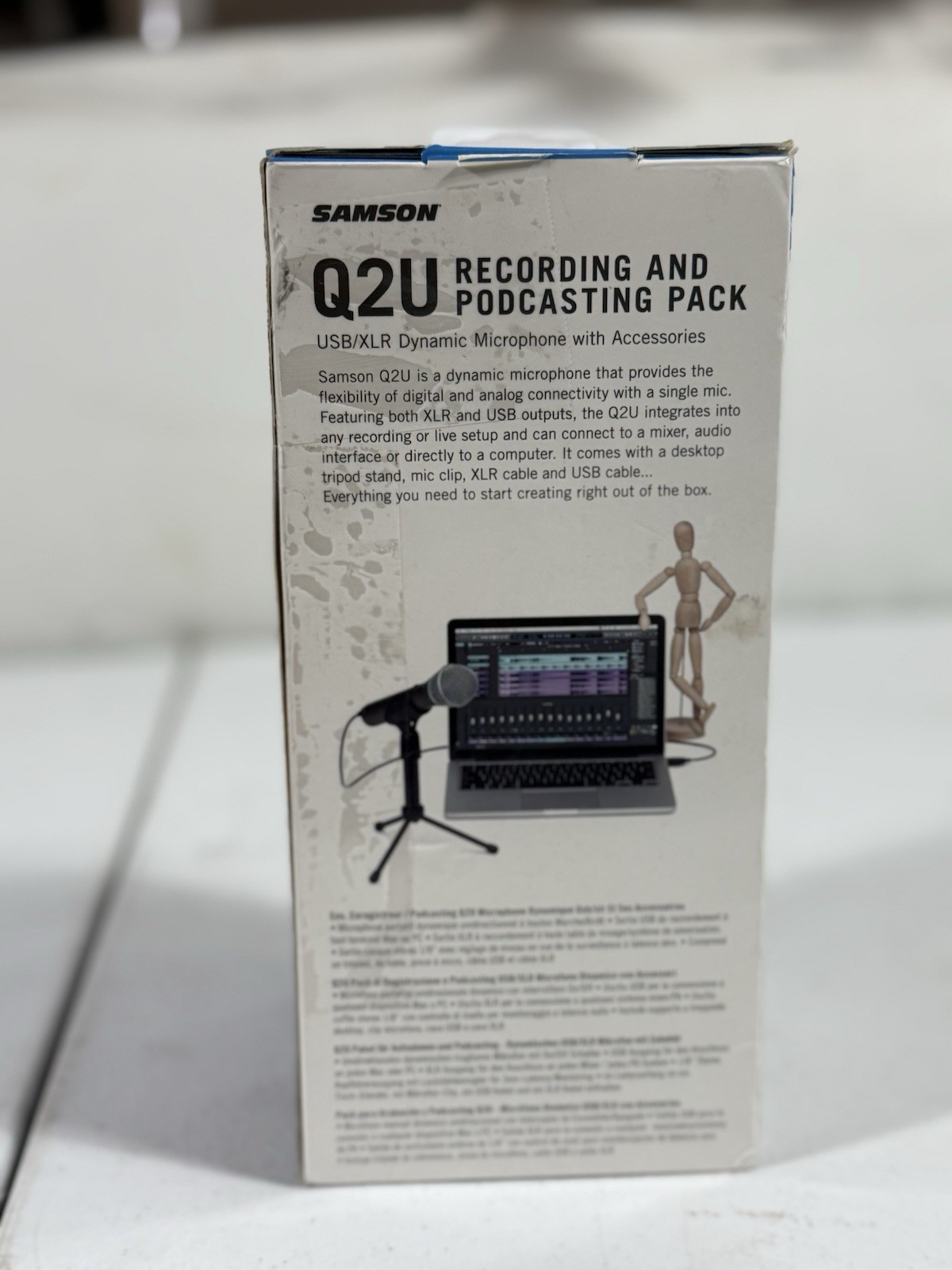 Samson Q2U USB/XLR Recording & Podcasting Microphone Pack – Complete in Box