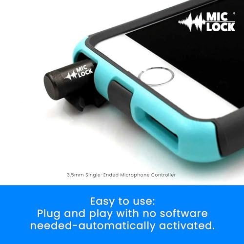 3.5mm Mic-Lock Audio Security – Privacy Protector for Laptops, Phones & Tablets