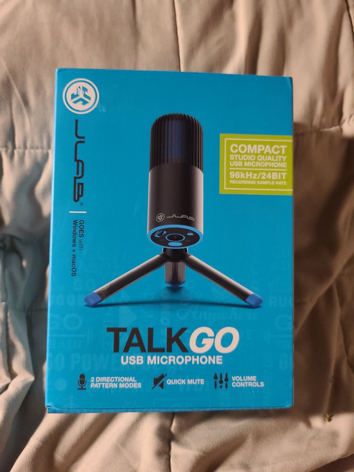 JLab Talk Go USB Microphone – Black (MTALKGORBLK4)