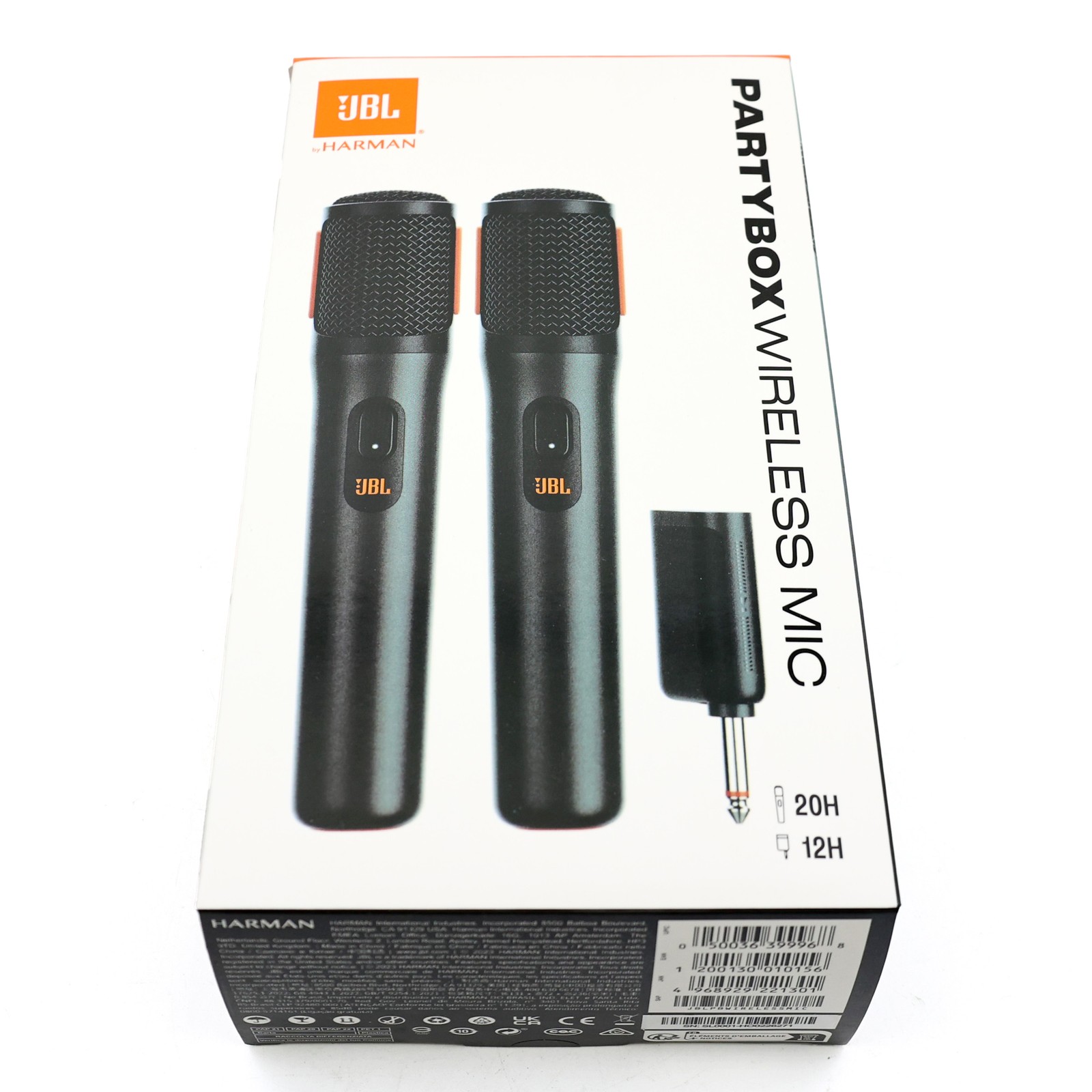 JBL PartyBox Digital Wireless Microphone System with Dual-Channel Receiver