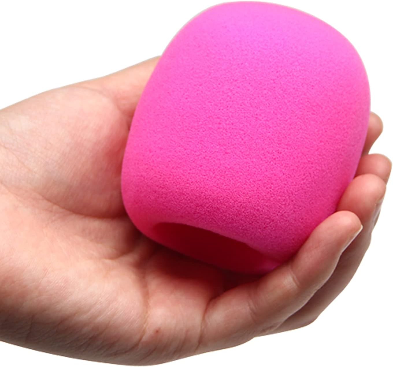 Fielect 5Pcs Microphone Cover Foam Mic Handheld Pink, Pink