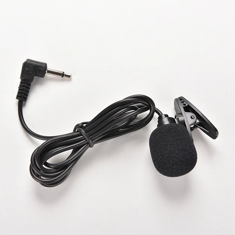 1PCS 3.5mm Mini Studio Speech Mic Microphone Clip On Lapel For PC Desktop