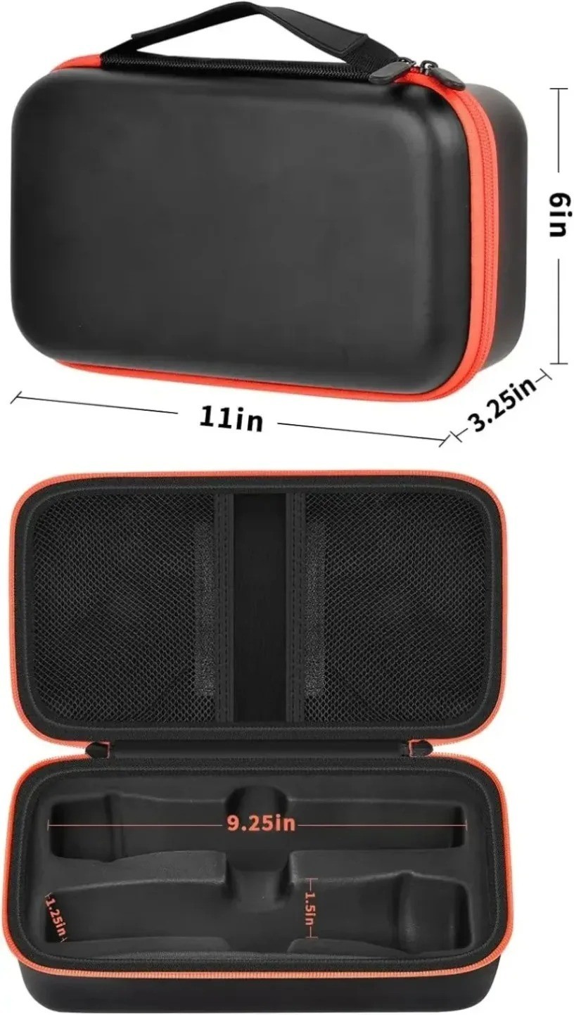 NEW Wireless Microphone Case for JBL Dual Mic System Travel Bag Black Case Only
