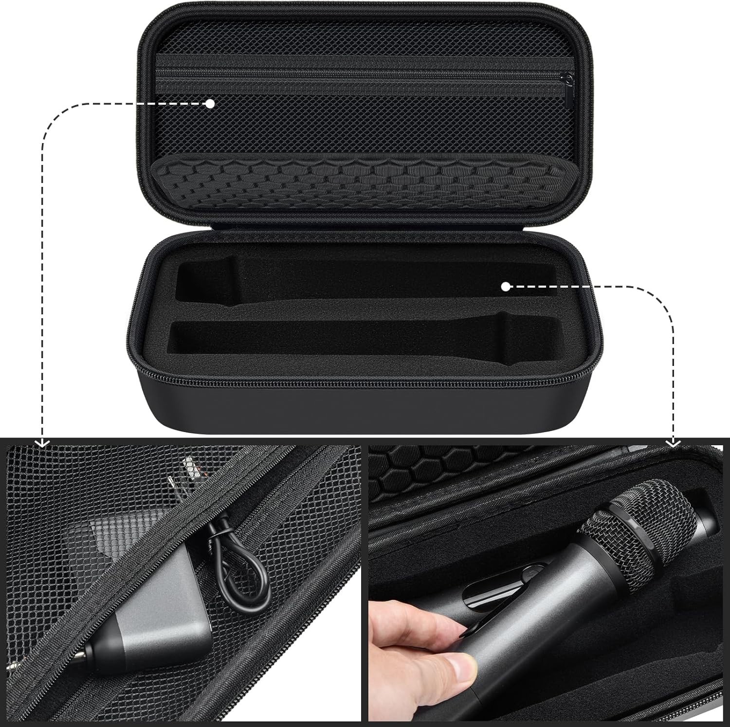 Wireless Microphone Case Compatible with JBL Wireless Two Microphone/For JBL Par