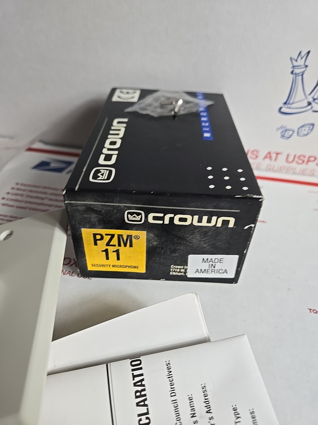 Crown PZM-11  Wall Plate Mountable Pressure Zone Microphone 11 Mic New in Box