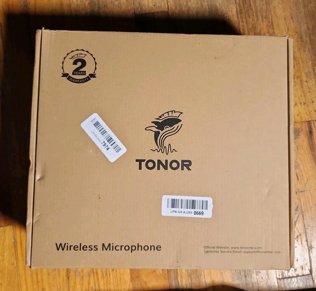 TONOR Wireless Microphones System with UHF Headset/Lavalier Lapel Mics TW364