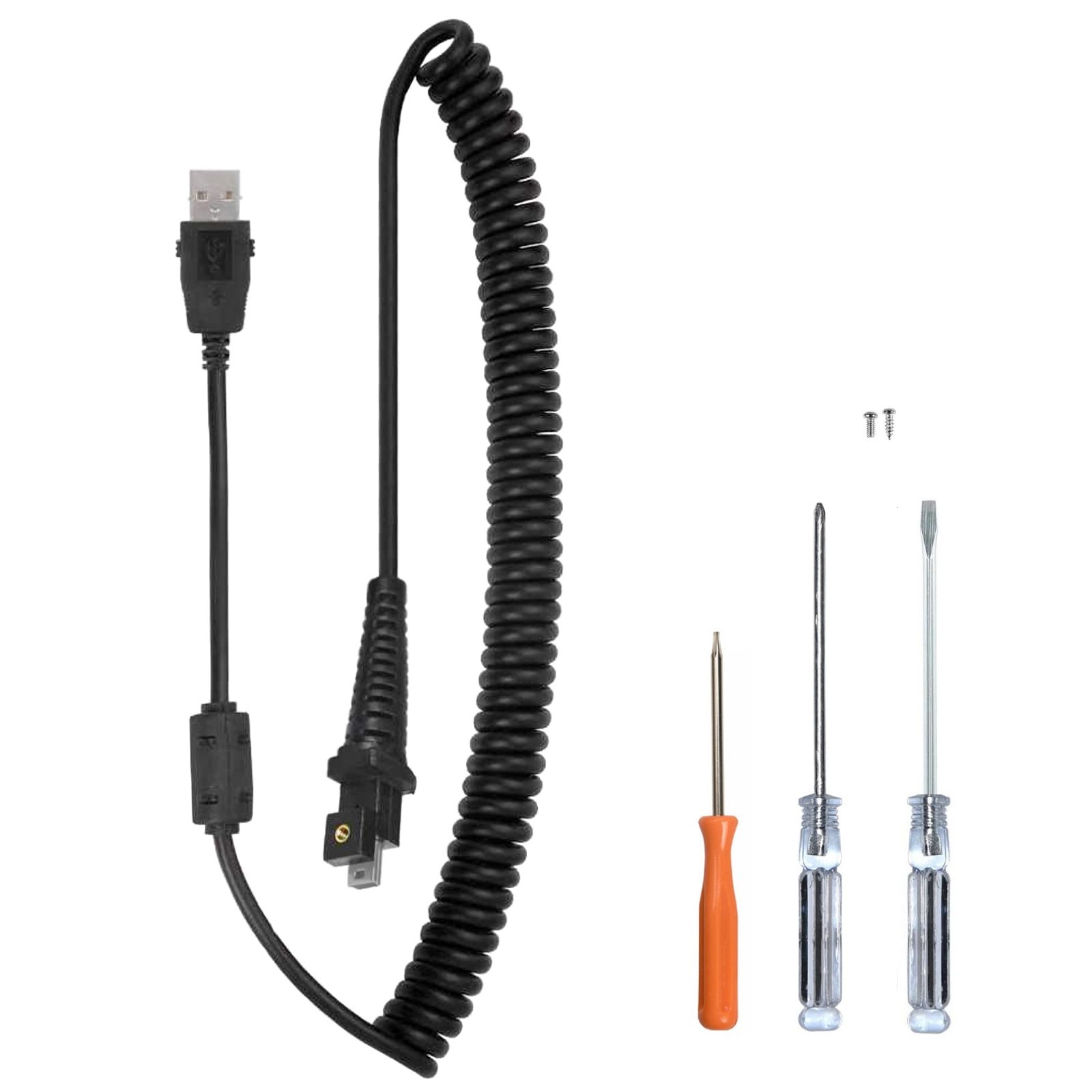 PowerMic III Microphone with 5.5′ Curly Cable | Easy Install, Tangle-Free, Screw