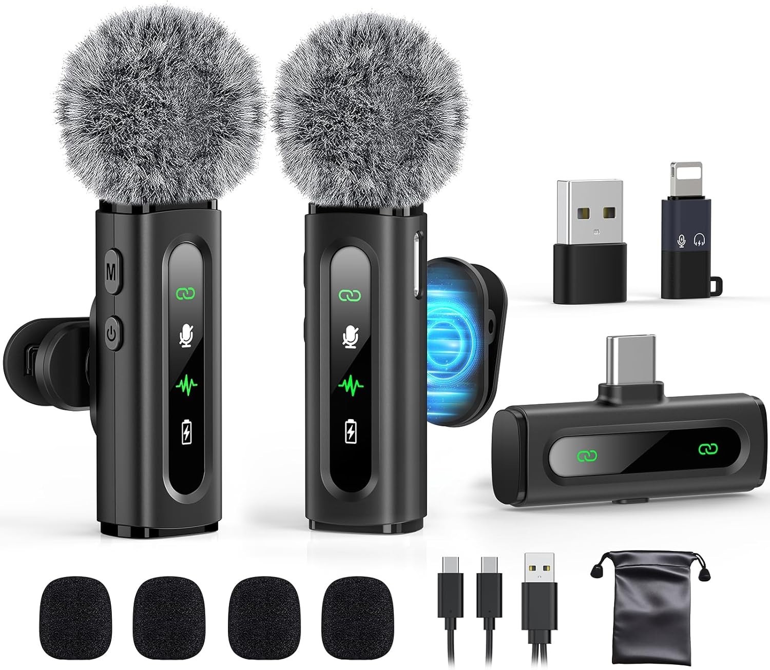 USB Type-C Lavalier Microphone with Rotatable Clip – For Stunning Audio Anywhere