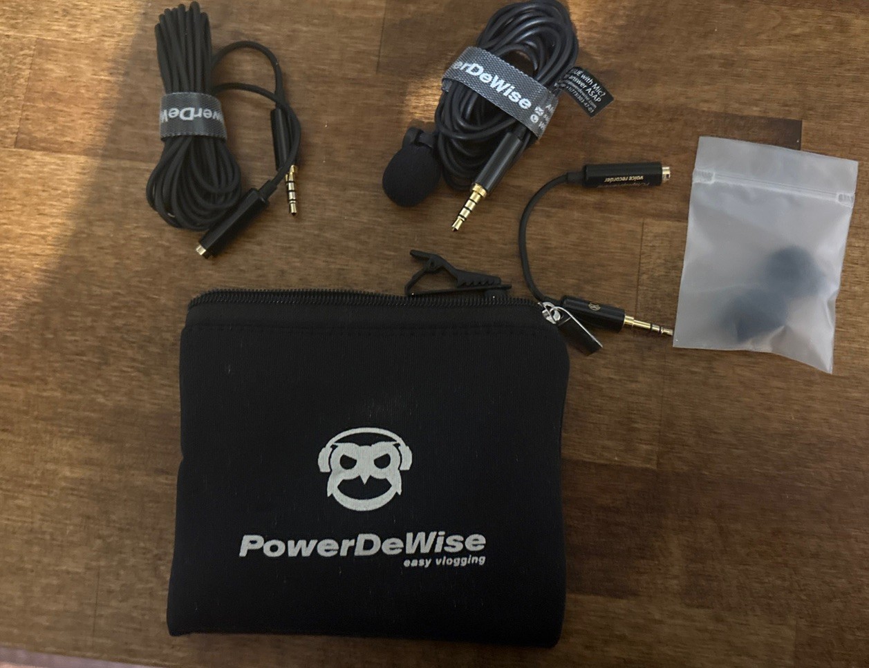 Power DeWise Lavalier Lapel Microphone W/ Clip – Smartphone Camera PC or Laptop