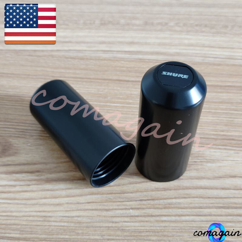 2* Black Wireless Mic Battery Cover for Shure PGX24 SM58 SLX24 PG58 BETA58A