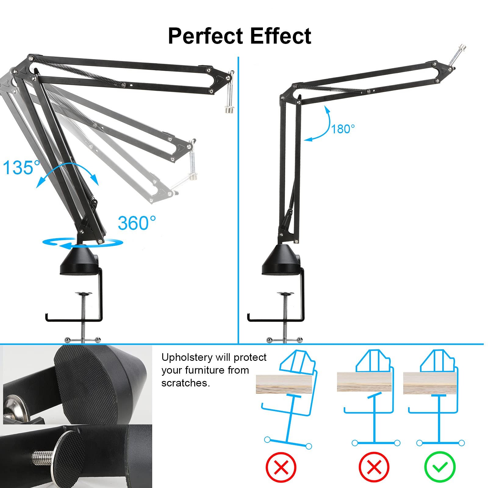 Rode Podmic Stand with Microphone Windscreen and Dual Layered Mic Pop Filter …