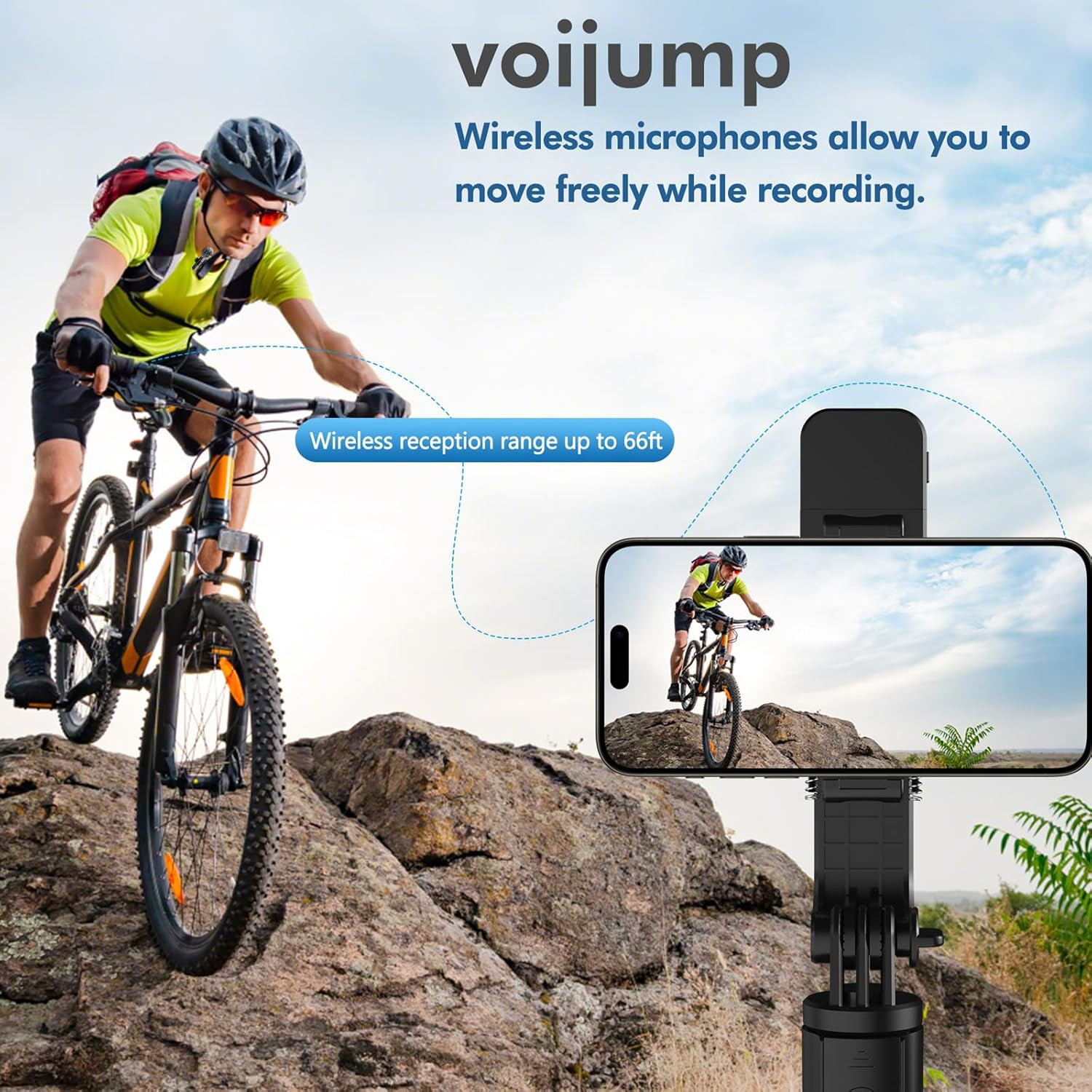 Professional Wireless Microphone for Iphone,Ipad,Android, Lavalier Lapel Mic