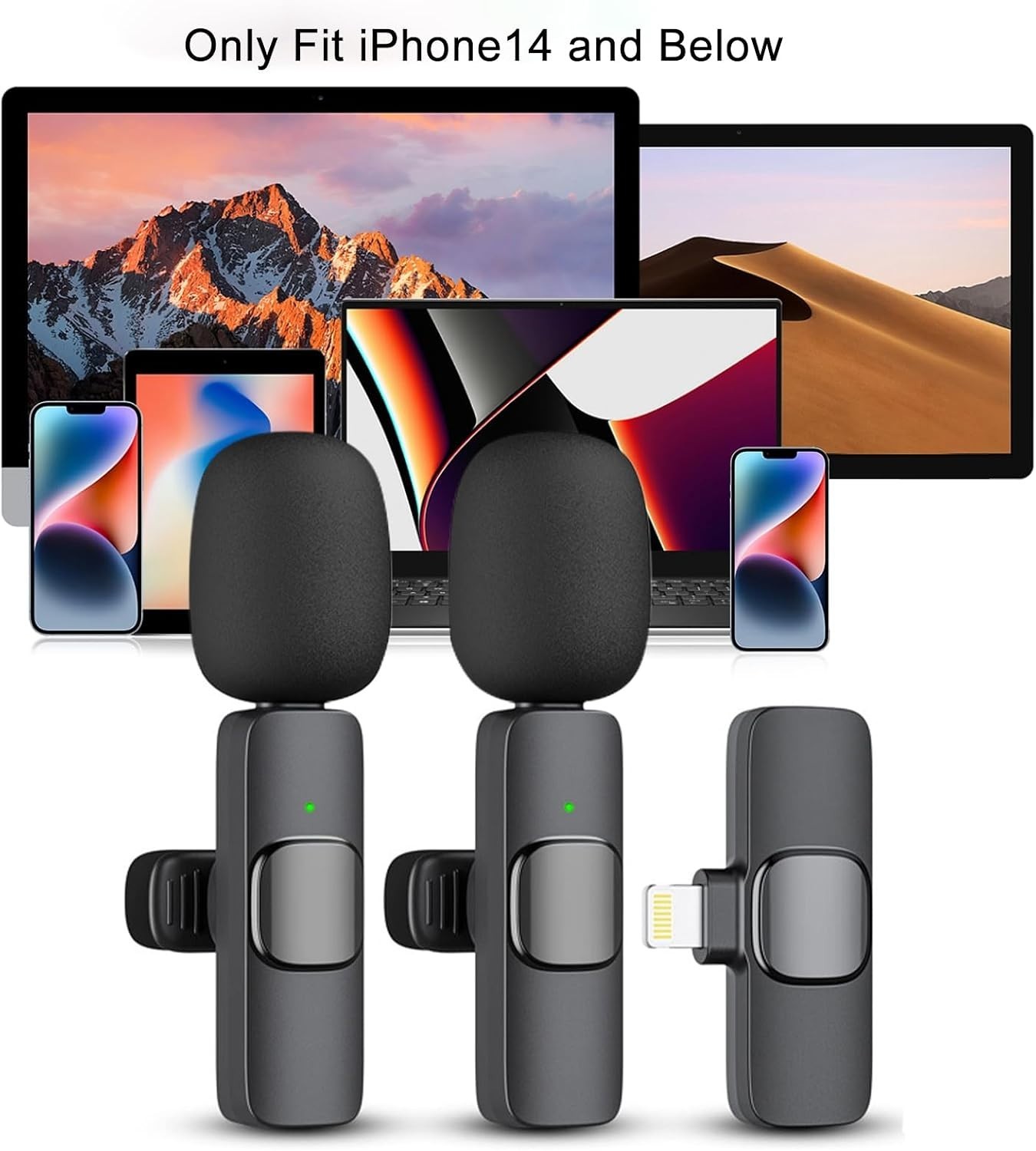Rechargeable Wireless Lavalier Mic for Content Creators – Perfect for TikTok
