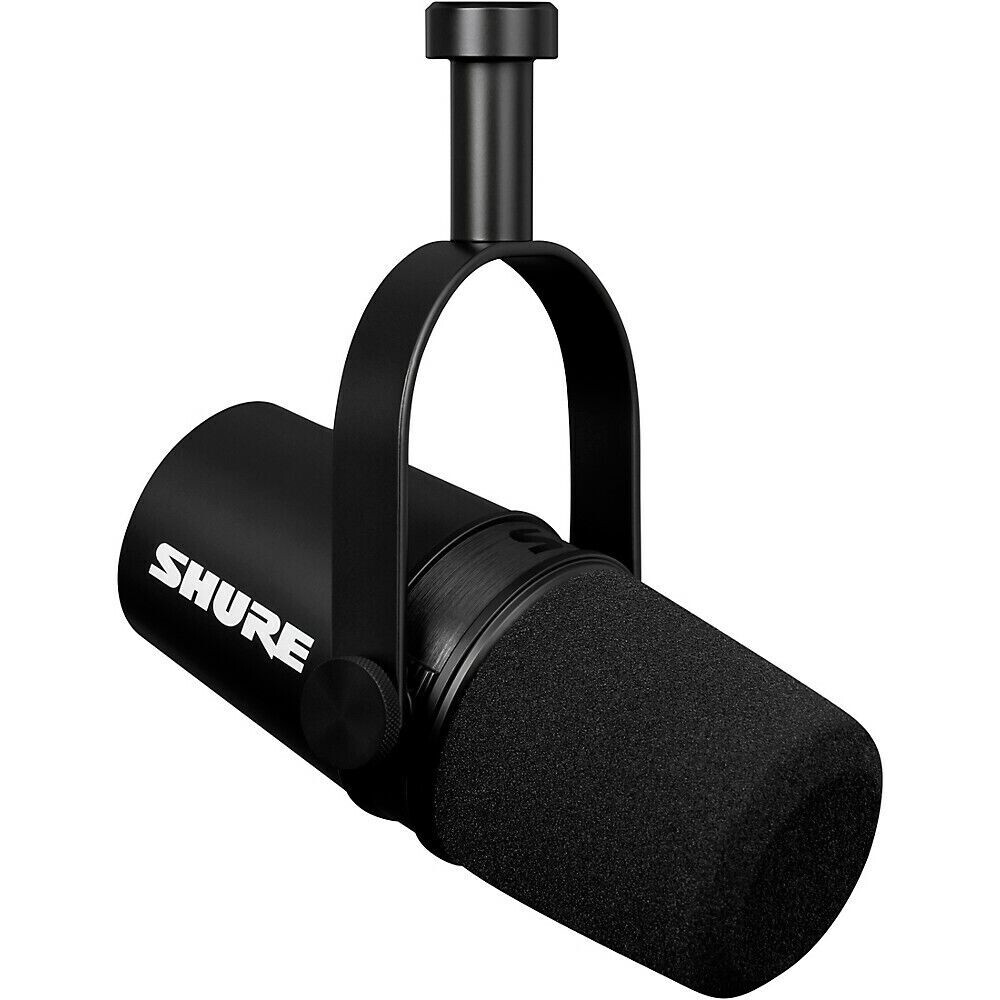 SHURE MV7X Broadcast Podcast Streaming Microphone Mic with XLR Output (Black)