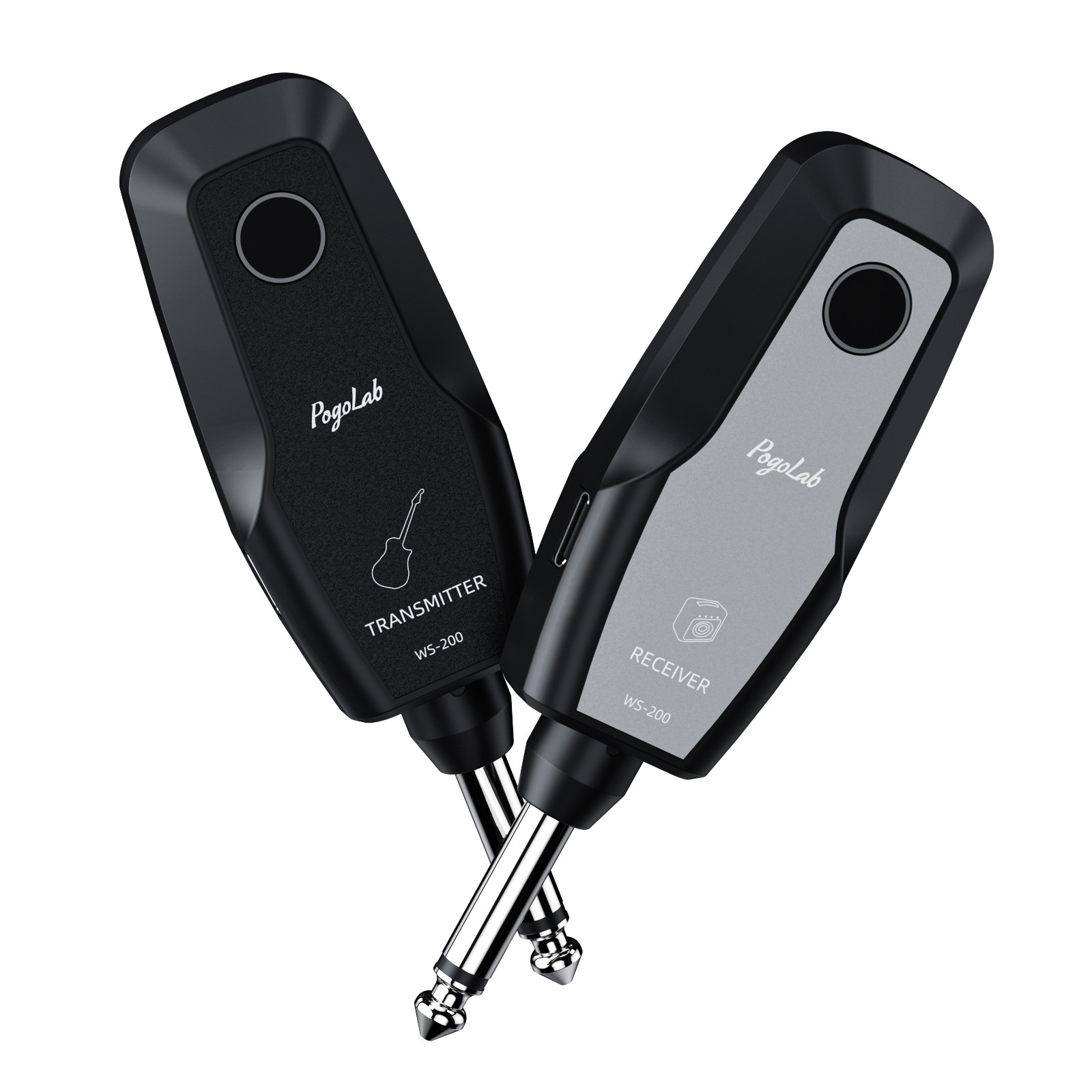 2.4G Wireless Guitar System Transmitter Receiver 48KHz 24-Bit Rechargeable 30M