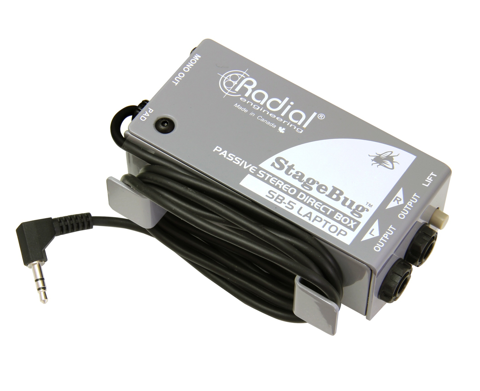 Radial Engineering STAGEBUG-SB5-LAPTOP Compact Stereo DI for Computers